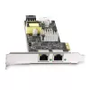 StarTech.com 2 prievadų 2,5 Gbps NBASE-T PoE tinklo plokštė, du Intel I225-V, 802.3af/at PoE+ kelių gigabitų NIC, PCI Express serverio LAN plokštė, LP4/8 kontaktų PCIe maitinama