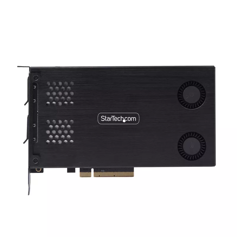 StarTech.com dėklas su dviem M.2 NVMe SSD lizdais, PCIe x8, karštas keitimas, be įrankių