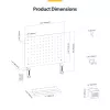 StarTech.com 1612B-DESK-PEGBOARD stalo organizatorių rinkinys 1 vnt.