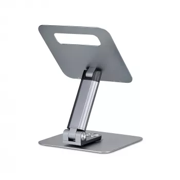 StarTech.com Teleskopinis nešiojamojo kompiuterio stovas, 360° sukamas pagrindas, reguliuojamas aukštis ir pasvirimas, maks. 5 kg, aliuminis, nešiojamas dizainas