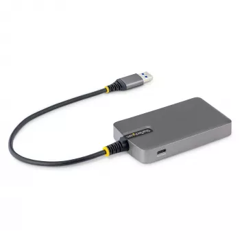 StarTech.com 4 prievadų USB-A šakotuvas, 5 Gbps, maitinamas iš magistralės, USB-A į 4x USB-A su USB-C pagalbiniu maitinimo įėjimu, 30 cm laidas, nešiojamas stalinio/nešiojamojo kompiuterio USB šakotuvas