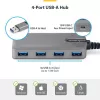 StarTech.com 4 prievadų USB-A šakotuvas, 5 Gbps, maitinamas iš magistralės, USB-A į 4x USB-A su USB-C pagalbiniu maitinimo įėjimu, 30 cm laidas, nešiojamas stalinio/nešiojamojo kompiuterio USB šakotuvas