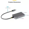 StarTech.com 4 prievadų USB-A šakotuvas, 5 Gbps, maitinamas iš magistralės, USB-A į 4x USB-A su USB-C pagalbiniu maitinimo įėjimu, 30 cm laidas, nešiojamas stalinio/nešiojamojo kompiuterio USB šakotuvas