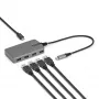 StarTech.com 4 prievadų USB-C šakotuvas, 5 Gbps, maitinamas iš magistralės, USB C į 4x USB-A su USB-C papildomu maitinimo įėjimu, 30 cm laidas, nešiojamas