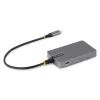 StarTech.com 4 prievadų USB-C šakotuvas, 5 Gbps, maitinamas iš magistralės, USB C į 4x USB-A su USB-C papildomu maitinimo įėjimu, 30 cm laidas, nešiojamas