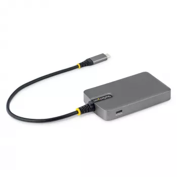 StarTech.com 4 prievadų USB-C šakotuvas, 5 Gbps, maitinamas iš magistralės, USB C į 4x USB-A su USB-C papildomu maitinimo įėjimu, 30 cm laidas, nešiojamas
