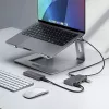StarTech.com 4 prievadų USB-C šakotuvas, 5 Gbps, maitinamas iš magistralės, USB C į 4x USB-A su USB-C papildomu maitinimo įėjimu, 30 cm laidas, nešiojamas