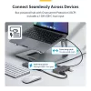 StarTech.com 4 prievadų USB-C šakotuvas, 5 Gbps, maitinamas iš magistralės, USB C į 4x USB-A su USB-C papildomu maitinimo įėjimu, 30 cm laidas, nešiojamas