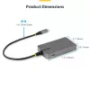 StarTech.com 4 prievadų USB-C šakotuvas, 5 Gbps, maitinamas iš magistralės, USB C į 4x USB-A su USB-C papildomu maitinimo įėjimu, 30 cm laidas, nešiojamas
