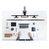 StarTech.com dviejų monitorių stalinis laikiklis su skersine, iki 27 colių ekranams, VESA 75x75/100x100, iki 15 kg, C formos spaustuvas, pilnai reguliuojamas, mechaninė spyruoklė, TAA