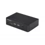 StarTech.com 2 prievadų DisplayPort KVM jungiklis, 4K 60Hz, DP 1.2, EDID valdymas, 2 prievadų USB 3.0 šakotuvas, 4x USB HID prievadai, atitinka TAA