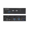 StarTech.com 2 prievadų DisplayPort KVM jungiklis, 4K 60Hz, DP 1.2, EDID valdymas, 2 prievadų USB 3.0 šakotuvas, 4x USB HID prievadai, atitinka TAA