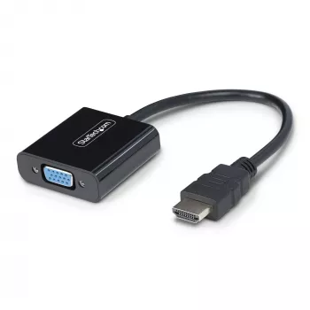 StarTech.com HDMI į VGA adapteris, aktyvus vaizdo keitiklis nešiojamam/ staliniui kompiuteriui, 1920x1080 (1080p), HDMI šaltinis prie VGA monitoriaus/ekrano/projektoriaus