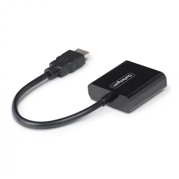 StarTech.com HDMI į VGA adapteris, aktyvus vaizdo keitiklis nešiojamam/ staliniui kompiuteriui, 1920x1080 (1080p), HDMI šaltinis prie VGA monitoriaus/ekrano/projektoriaus