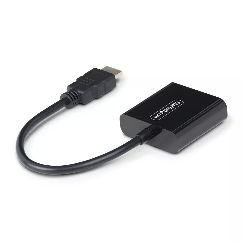 StarTech.com HDMI į VGA adapteris, aktyvus vaizdo keitiklis nešiojamam/ staliniui kompiuteriui, 1920x1080 (1080p), HDMI šaltinis prie VGA monitoriaus/ekrano/projektoriaus