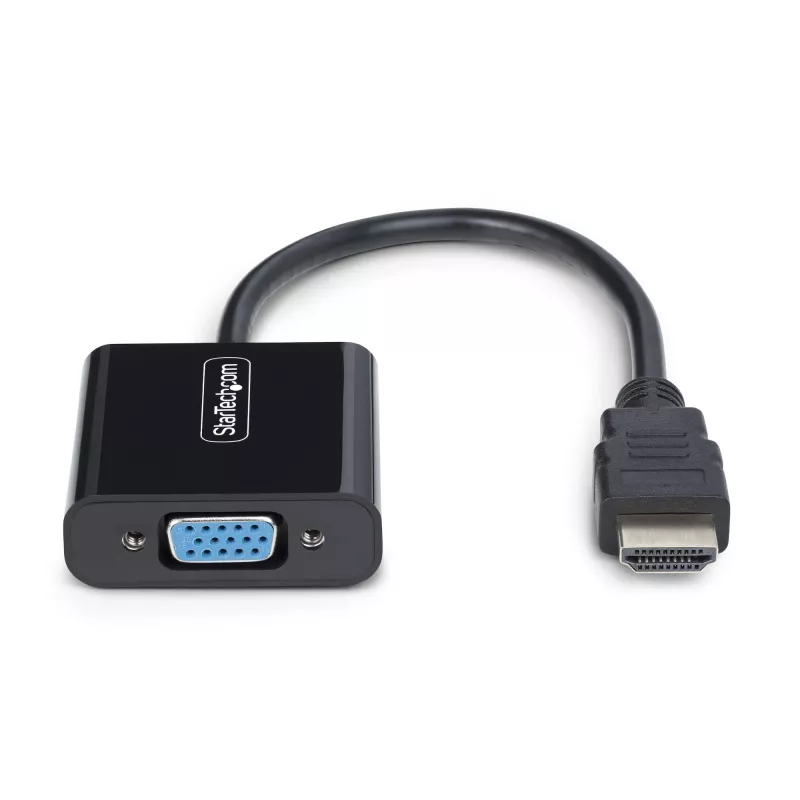 StarTech.com HDMI į VGA adapteris, aktyvus vaizdo keitiklis nešiojamam/ staliniui kompiuteriui, 1920x1080 (1080p), HDMI šaltinis prie VGA monitoriaus/ekrano/projektoriaus