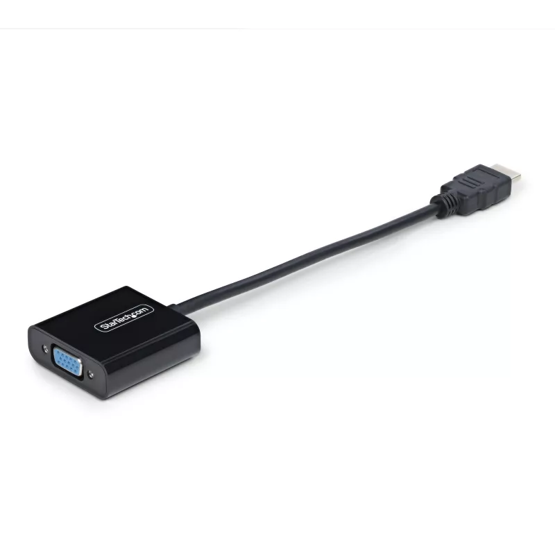 StarTech.com HDMI į VGA adapteris, aktyvus vaizdo keitiklis nešiojamam/ staliniui kompiuteriui, 1920x1080 (1080p), HDMI šaltinis prie VGA monitoriaus/ekrano/projektoriaus