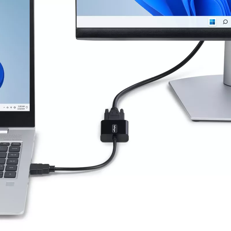 StarTech.com HDMI į VGA adapteris, aktyvus vaizdo keitiklis nešiojamam/ staliniui kompiuteriui, 1920x1080 (1080p), HDMI šaltinis prie VGA monitoriaus/ekrano/projektoriaus