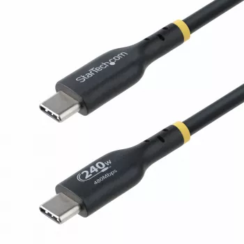 StarTech.com 4m USB-C įkrovimo laidas, USB-IF sertifikuotas USB C laidas, 240W PD EPR, USB 2.0 Type-C nešiojamojo kompiuterio įkrovimo laidas, USB-C duomenų perdavimo laidas, TPE apvalkalas, M/M