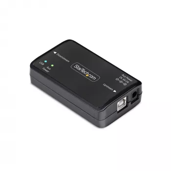 StarTech.com USB galvaninis izoliatorius, iki 6 kV, elektrinio triukšmo izoliatorius, IP40, montavimui ant DIN bėgio, izoliuotas maitinimo filtras, USB 2.0/1.1, 5V/250mA, Plug-and-Play, TAA