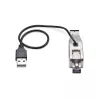 „StarTech.com“ Gigabit šviesolaidžio į RJ45 Ethernet keitiklis, vienmodis 10 km / daugiamodis 800 m, USB maitinimas, kompaktiškas, metalinis korpusas, TAA