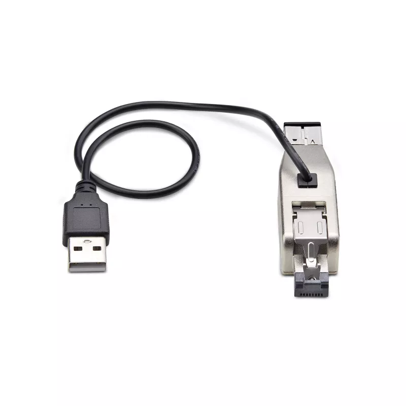 „StarTech.com“ Gigabit šviesolaidžio į RJ45 Ethernet keitiklis, vienmodis 10 km / daugiamodis 800 m, USB maitinimas, kompaktiškas, metalinis korpusas, TAA