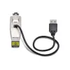 „StarTech.com“ Gigabit šviesolaidžio į RJ45 Ethernet keitiklis, vienmodis 10 km / daugiamodis 800 m, USB maitinimas, kompaktiškas, metalinis korpusas, TAA