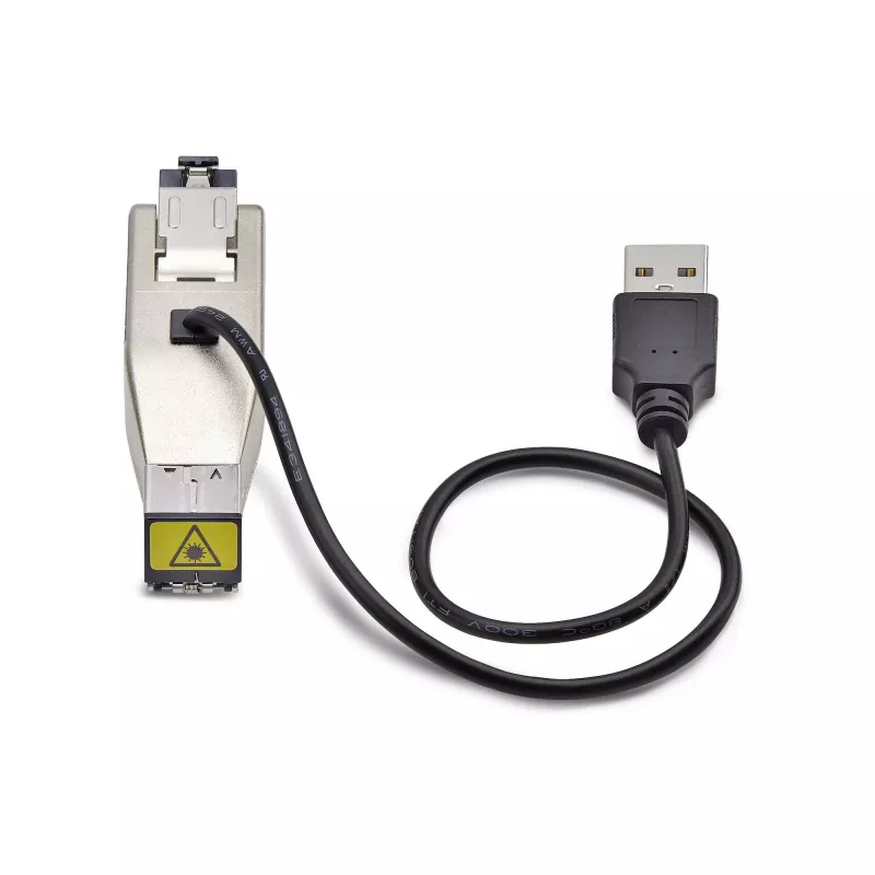 „StarTech.com“ Gigabit šviesolaidžio į RJ45 Ethernet keitiklis, vienmodis 10 km / daugiamodis 800 m, USB maitinimas, kompaktiškas, metalinis korpusas, TAA