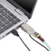 „StarTech.com“ Gigabit šviesolaidžio į RJ45 Ethernet keitiklis, vienmodis 10 km / daugiamodis 800 m, USB maitinimas, kompaktiškas, metalinis korpusas, TAA