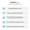 StarTech.com 25 vnt. universalus nešiojamojo kompiuterio užraktas 2 m, su pagrindiniu raktu, apsauginis kabelis, suderinamas su Noble Wedge®/Nano/K-Slot; antipavogimo, atsparus pjovimui kabelis