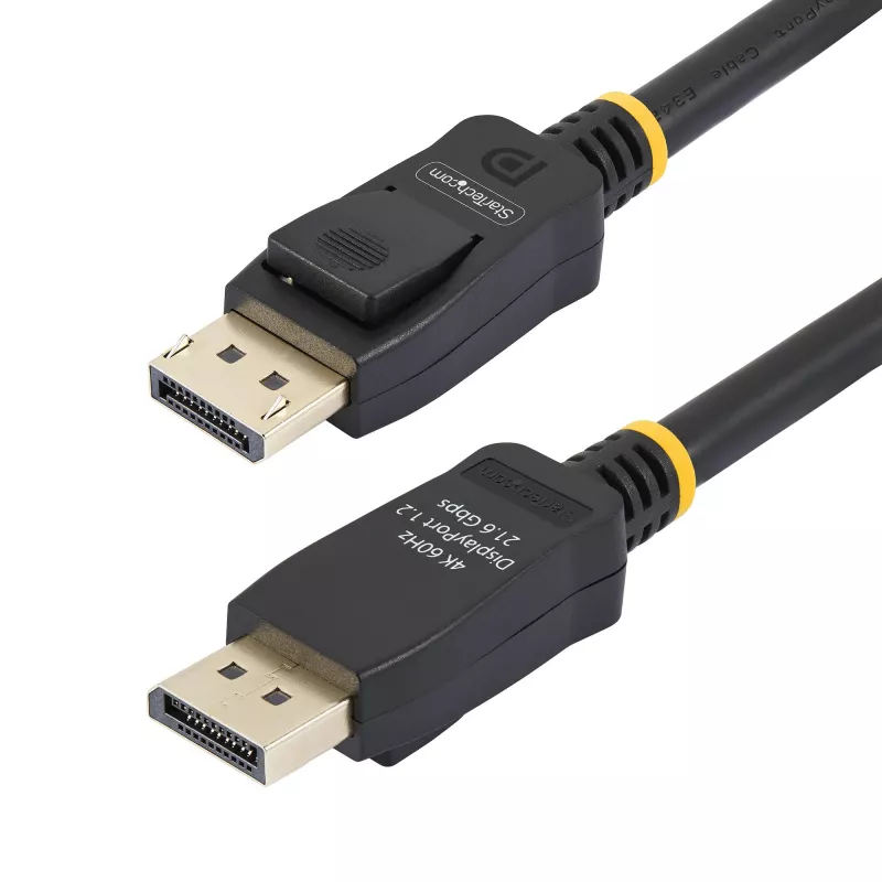StarTech.com 2m (6.6ft) VESA sertifikuotas DisplayPort kabelis – 10 vnt. pakuotė – DisplayPort 1.2 kabelis su fiksatoriais, 4K 60Hz UHD, DP į DP monitoriaus kabelis