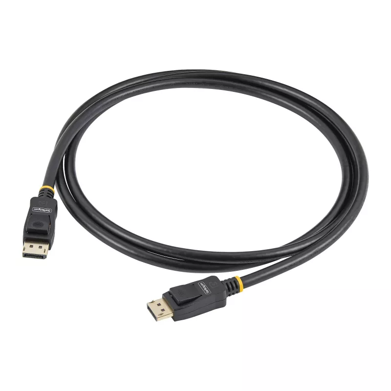 StarTech.com 2m (6.6ft) VESA sertifikuotas DisplayPort kabelis – 10 vnt. pakuotė – DisplayPort 1.2 kabelis su fiksatoriais, 4K 60Hz UHD, DP į DP monitoriaus kabelis