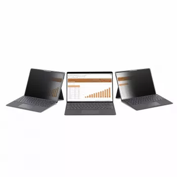 StarTech.com privatumo filtro ekranas, 12,4 col., Surface Laptop Go 1/2/3, 4 krypčių, portretinis/kraštovaizdžio, liečiamas, +/-30° kampas, mėlynos šviesos mažinimas, matinis paviršius