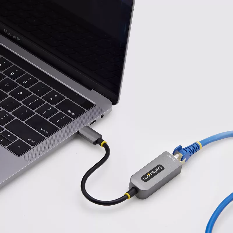 StarTech.com USB-C į Ethernet adapteris 2.5GbE, NBASE-T tinklo plokštė, USB 3.0 Type-C 2.5/1G kelių greičių tinklas, suderinamas su Thunderbolt, Windows ir Mac