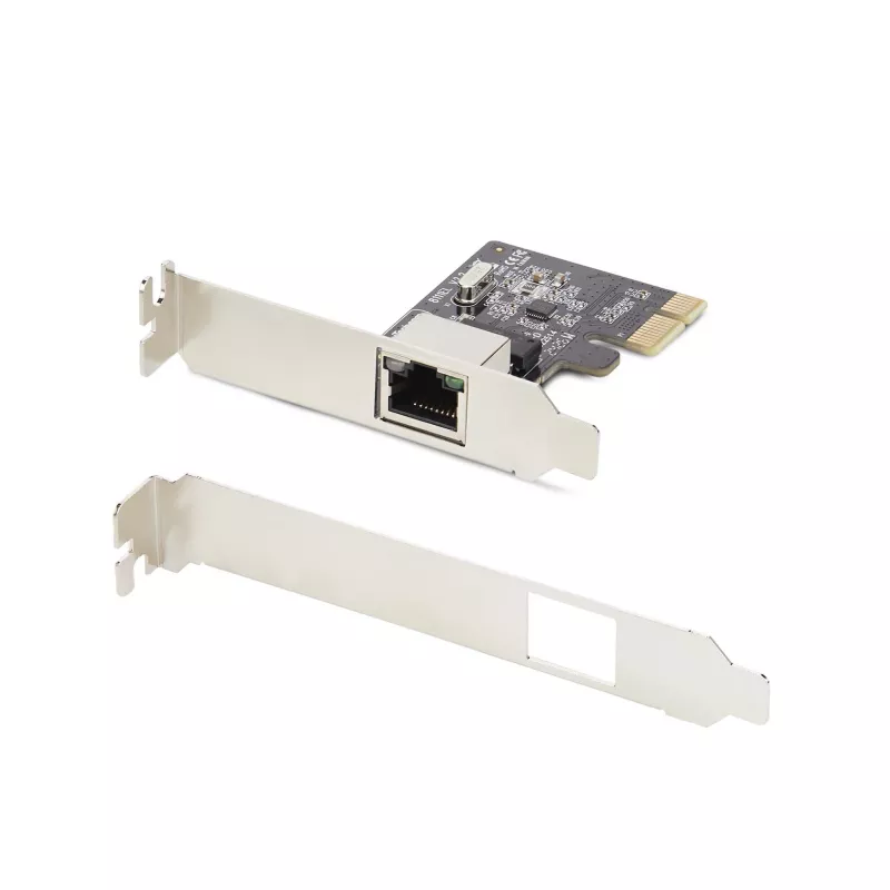 StarTech.com 1 prievado Gigabit PCIe tinklo adapterio kortelė, žemo profilio NIC, 10/100/1000Mbps PCI Express LAN kortelė, Realtek RTL8111H, Windows ir Linux, TAA atitikmuo
