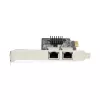 StarTech.com 2 prievadų Gigabit PCIe tinklo adapterio kortelė, 10/100/1000Mbps PCI Express NIC, dvigubas Realtek RTL8111H, veikia su Windows ir Linux, TAA atitinka