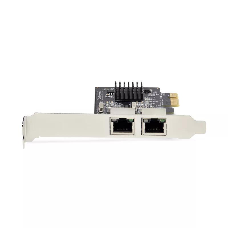 StarTech.com 2 prievadų Gigabit PCIe tinklo adapterio kortelė, 10/100/1000Mbps PCI Express NIC, dvigubas Realtek RTL8111H, veikia su Windows ir Linux, TAA atitinka