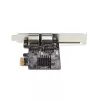 StarTech.com 2 prievadų Gigabit PCIe tinklo adapterio kortelė, 10/100/1000Mbps PCI Express NIC, dvigubas Realtek RTL8111H, veikia su Windows ir Linux, TAA atitinka