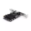 StarTech.com 2 prievadų 5G Gigabit PCIe tinklo adapterio kortelė, 5G/2.5G/1G/100M/10M PCI Express LAN kortelė, Realtek RTL8126, Windows ir Linux, TAA atitikmuo