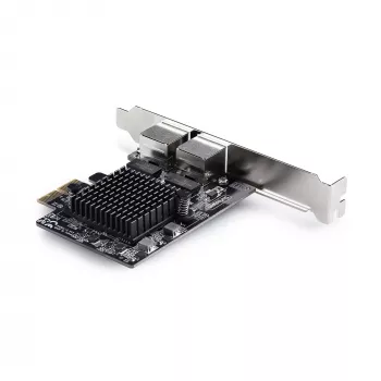 StarTech.com 2 prievadų 5G Gigabit PCIe tinklo adapterio kortelė, 5G/2.5G/1G/100M/10M PCI Express LAN kortelė, Realtek RTL8126, Windows ir Linux, TAA atitikmuo