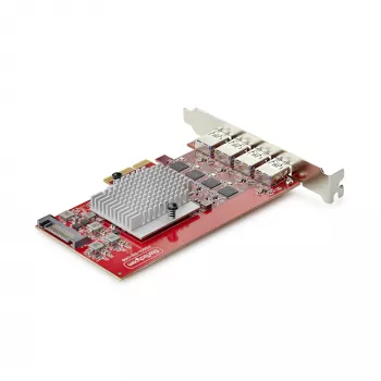 StarTech.com 4 prievadų USB-A PCIe kortelė, USB 3.2 10Gbps, PCI Express 3.0 plėtinio kortelė, 4 nepriklausomi USB valdikliai, Windows/Linux/macOS, TAA atitinkanti