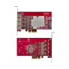 StarTech.com 4 prievadų USB-A PCIe kortelė, USB 3.2 10Gbps, PCI Express 3.0 plėtinio kortelė, 4 nepriklausomi USB valdikliai, Windows/Linux/macOS, TAA atitinkanti