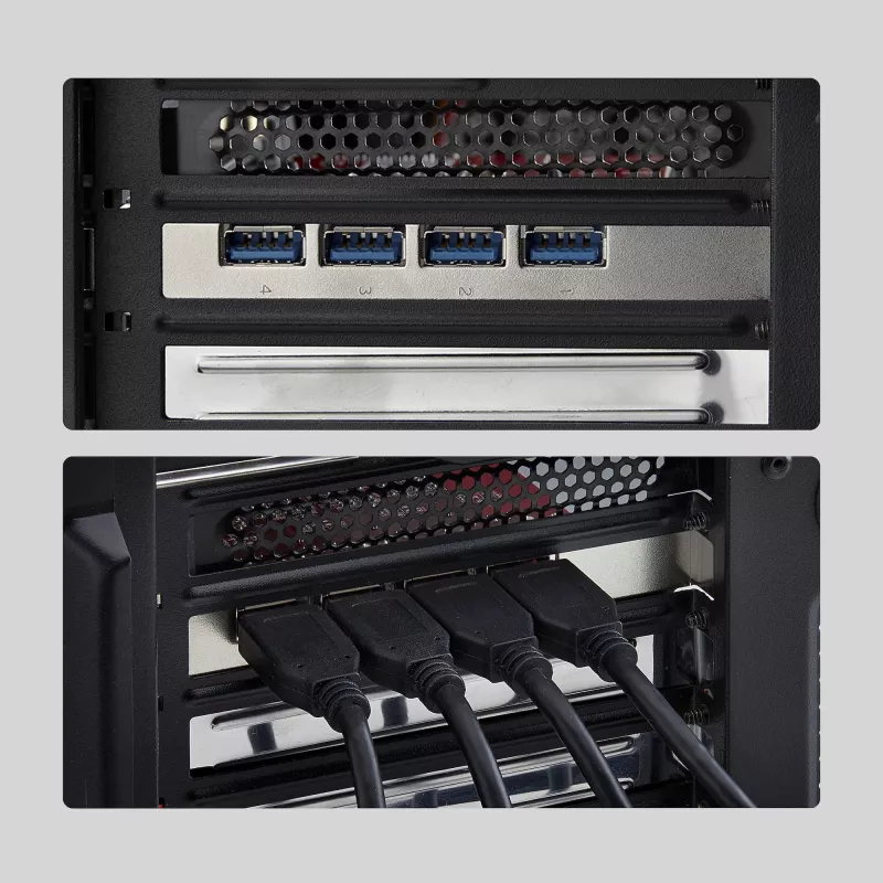 StarTech.com 4 prievadų USB-A PCIe kortelė, USB 3.2 10Gbps, PCI Express 3.0 plėtinio kortelė, 4 nepriklausomi USB valdikliai, Windows/Linux/macOS, TAA atitinkanti