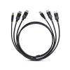 StarTech.com 1,8 m kombinuotas KVM laidas su dviem DisplayPort ir USB 5 Gbps, 4K 60 Hz, DP 1.2 / USB 3.0, universalus suderinamumas su dviejų monitorių KVM jungikliais