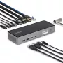 StarTech.com USB-C stotelė trims monitoriams, 140W įkrovimas nešiojamam kompiuteriui, 4K 60Hz HDMI arba DisplayPort, TAA