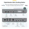 StarTech.com USB-C stotelė trims monitoriams, 140W įkrovimas nešiojamam kompiuteriui, 4K 60Hz HDMI arba DisplayPort, TAA