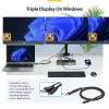 StarTech.com USB-C stotelė trims monitoriams, 140W įkrovimas nešiojamam kompiuteriui, 4K 60Hz HDMI arba DisplayPort, TAA