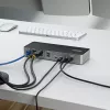 StarTech.com USB-C stotelė trims monitoriams, 140W įkrovimas nešiojamam kompiuteriui, 4K 60Hz HDMI arba DisplayPort, TAA