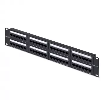 StarTech.com 48 prievadų 2U stovo skydelis Cat6, RJ45, UTP, 110 punch-down