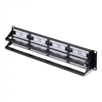 StarTech.com 48 prievadų 2U stovo skydelis Cat6, RJ45, UTP, 110 punch-down